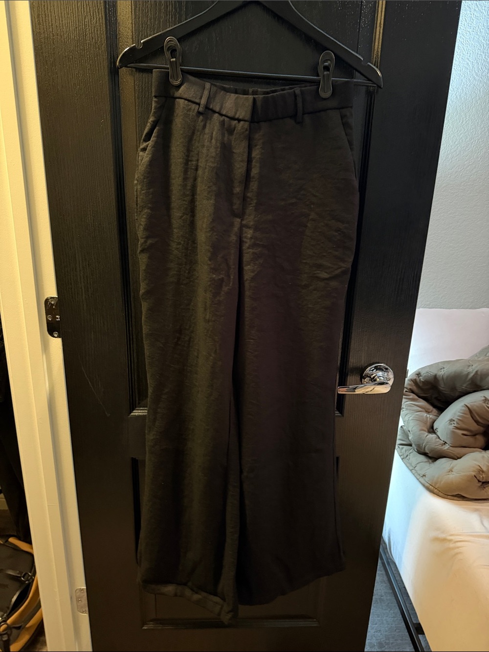 OGL Linen Blend Wide Leg Pants